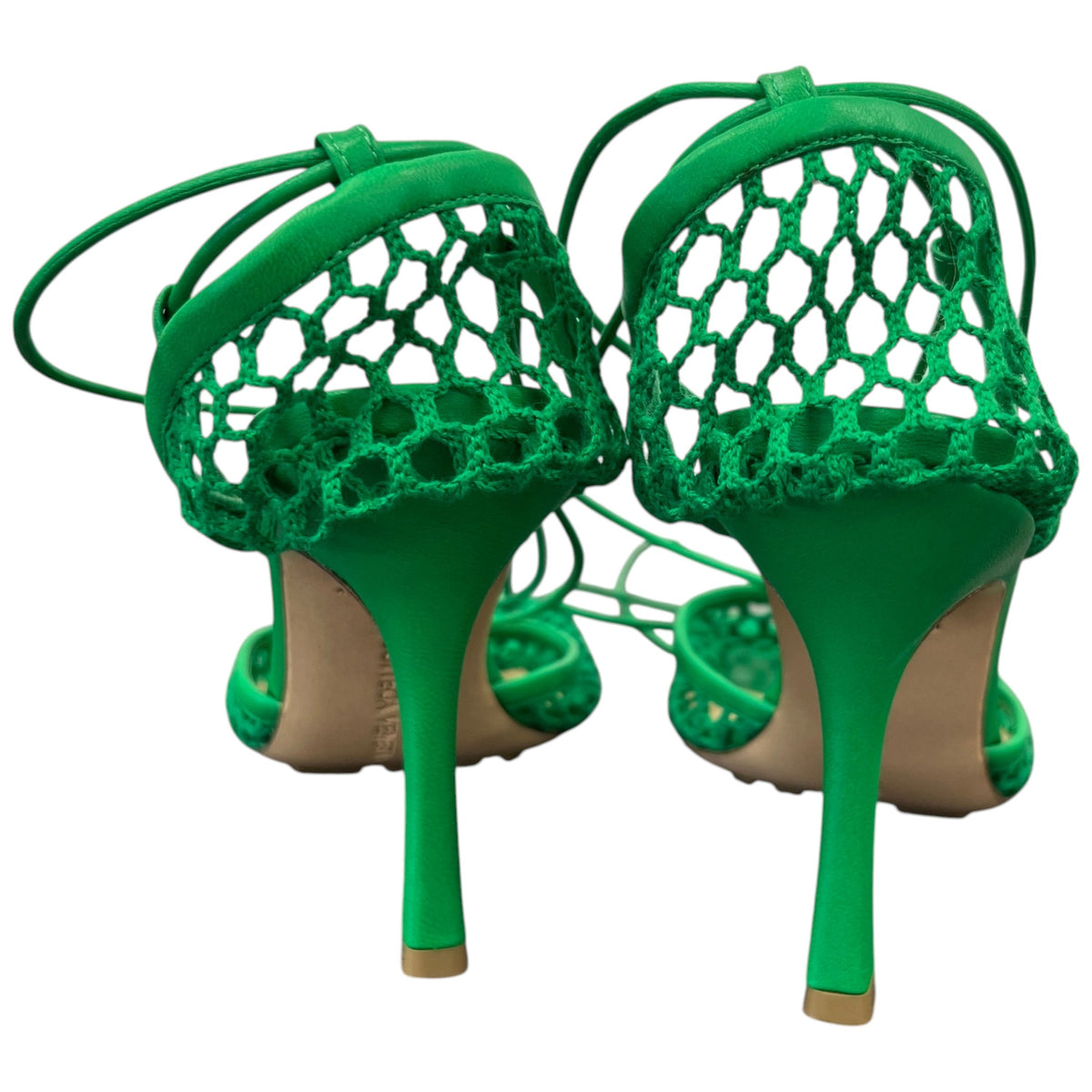 Women's Mesh Stretch 90 Heels Green Size UK 5 / EU 38 - Photo 7