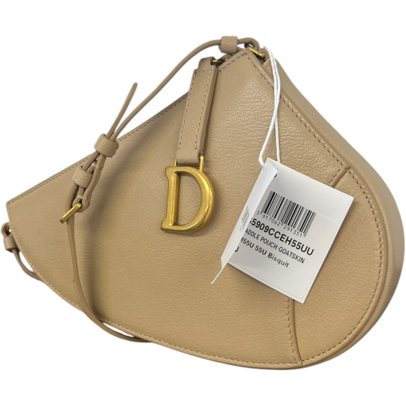 Women's Saddle Pouch Bag Beige