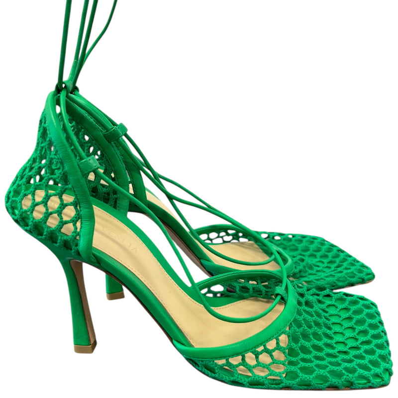 Women's Mesh Stretch 90 Heels Green Size UK 5 / EU 38