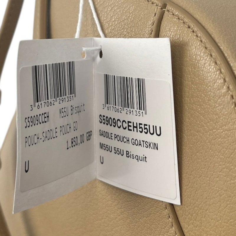 Women's Saddle Pouch Bag Beige