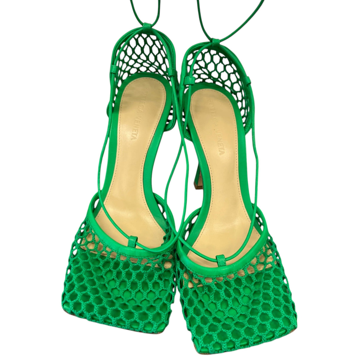 Women's Mesh Stretch 90 Heels Green Size UK 5 / EU 38 - Photo 6