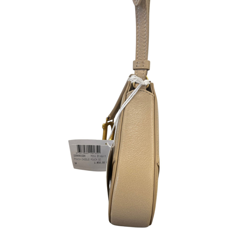 Women's Saddle Pouch Bag Beige