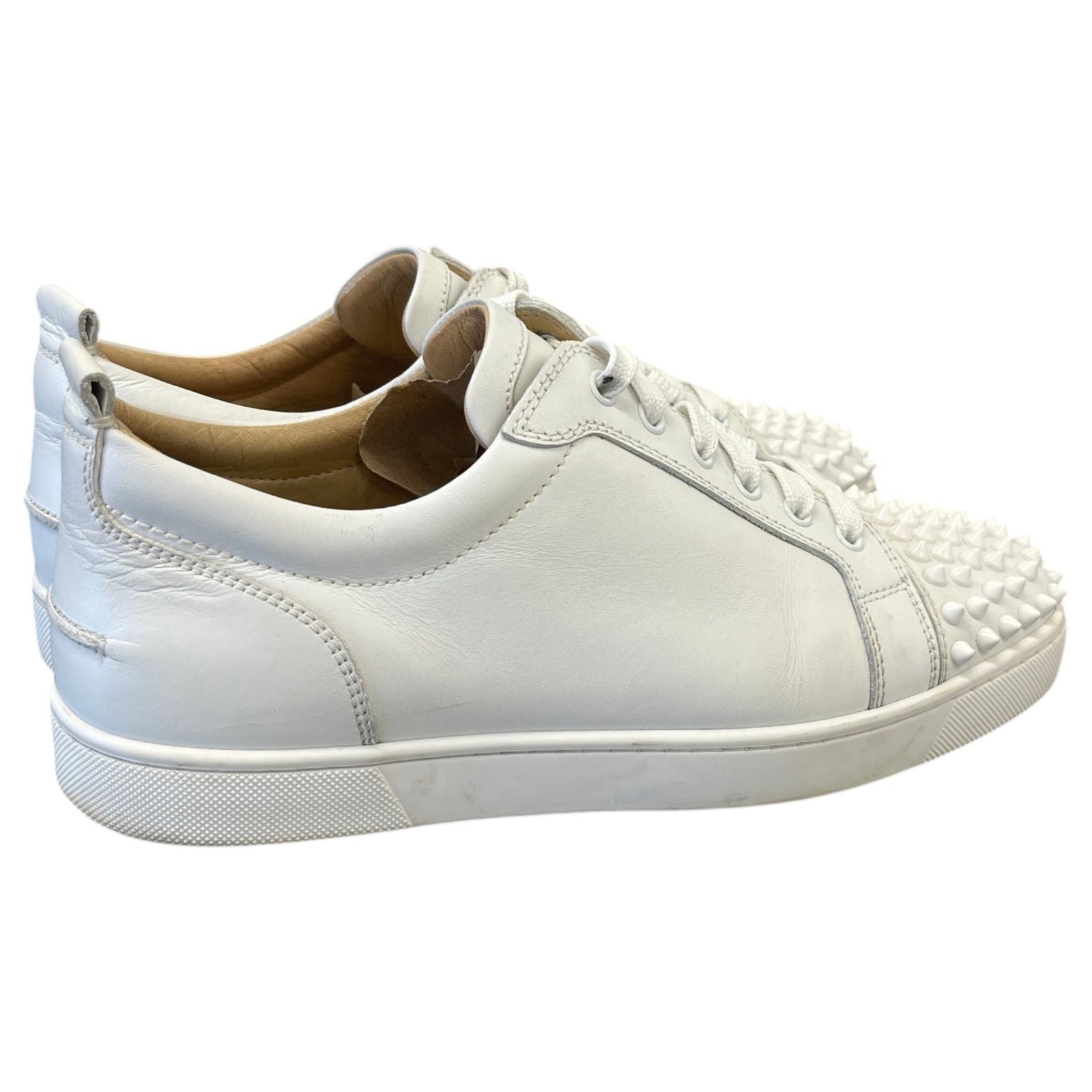 Men's Louis Junior Spikes Flat High Trainers White Size UK 8 / EU 42 - Photo 8