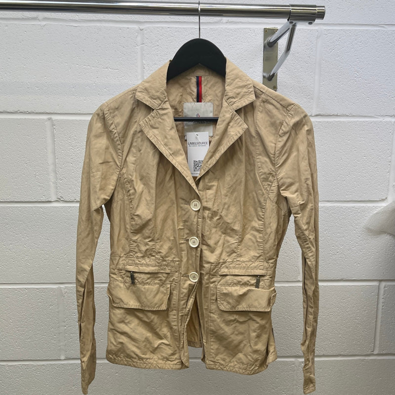 Women's Multi-Pocket Blazer Jacket Beige Size 1 / UK 10