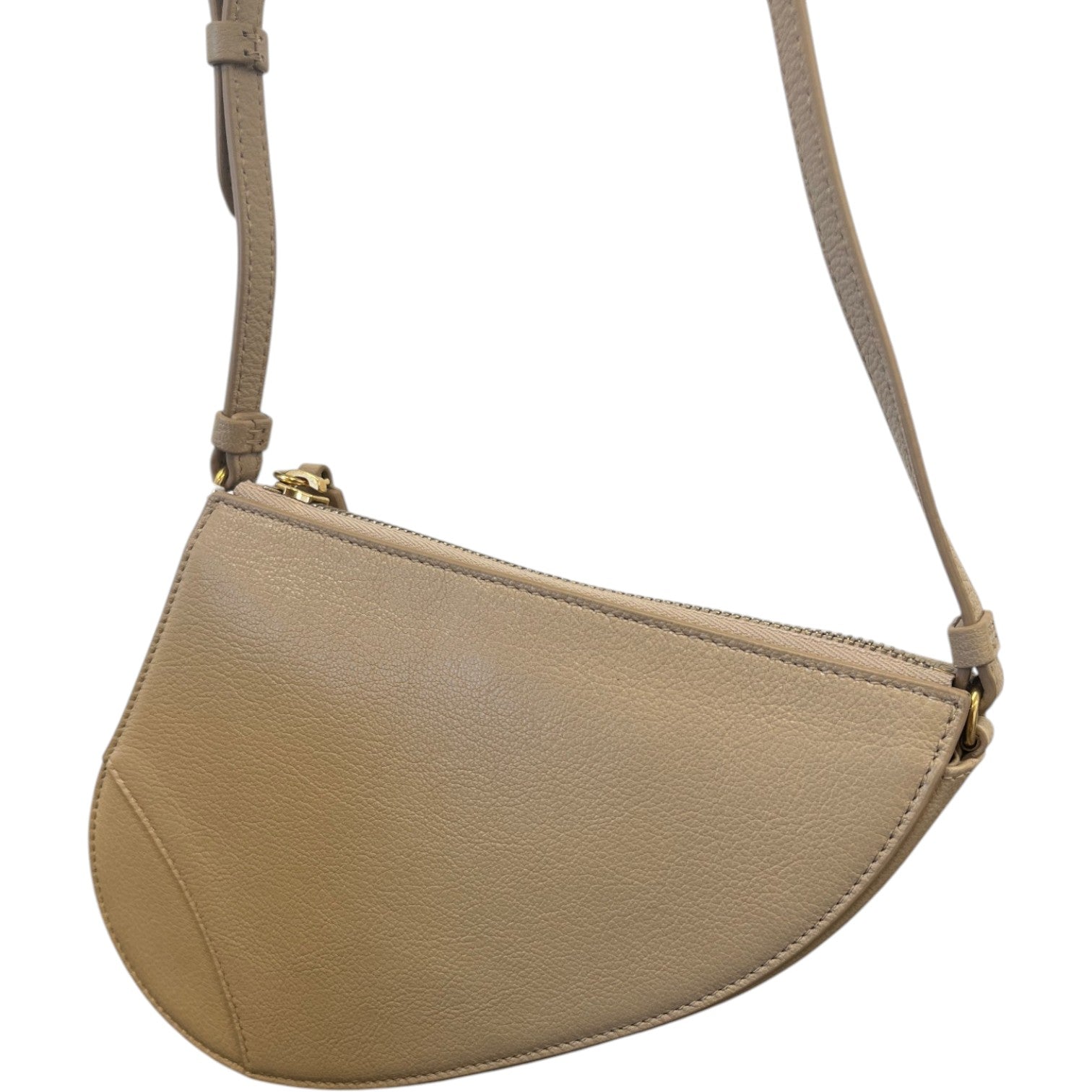 Women's Saddle Pouch Bag Beige - Photo 9