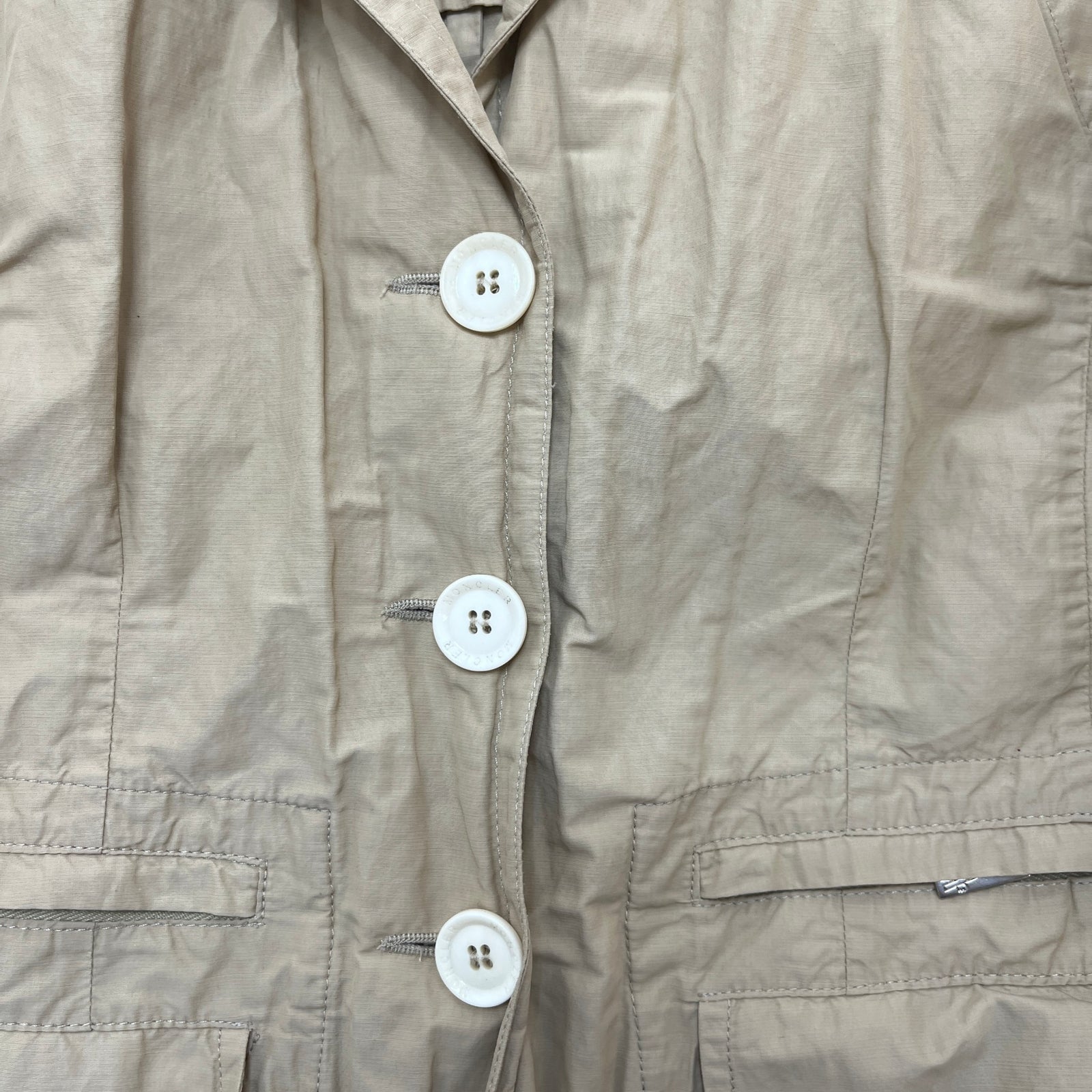 Women's Multi-Pocket Blazer Jacket Beige Size 1 / UK 10 - Photo 8