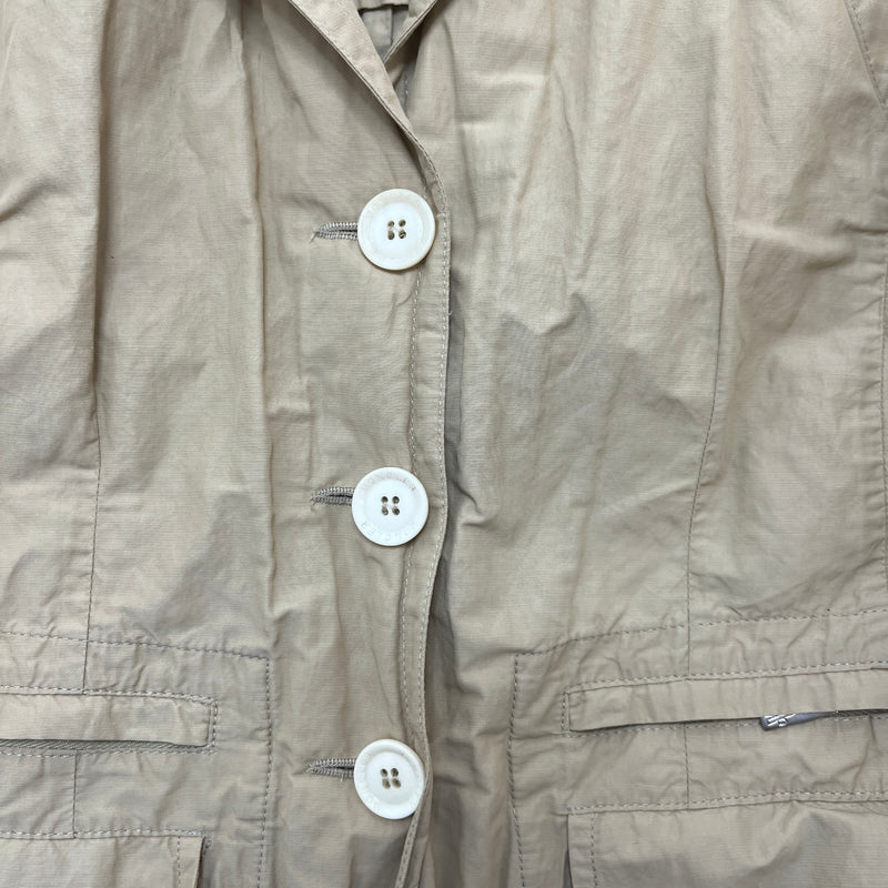 Women's Multi-Pocket Blazer Jacket Beige Size 1 / UK 10