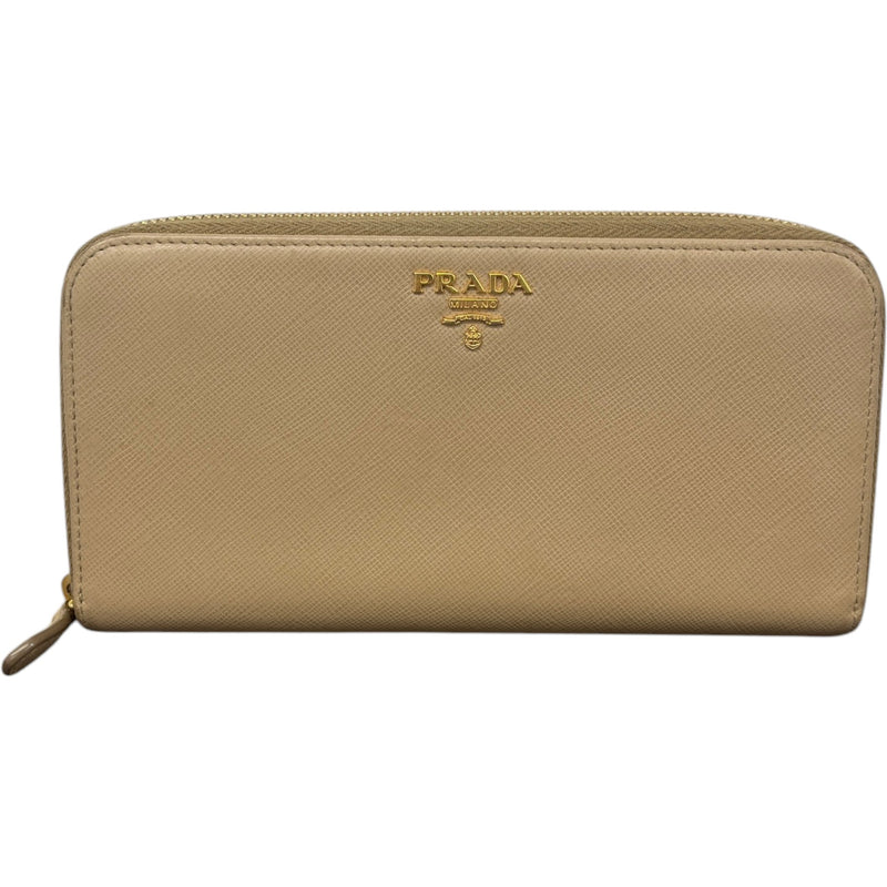 Women's Saffiano Leather Purse Nude