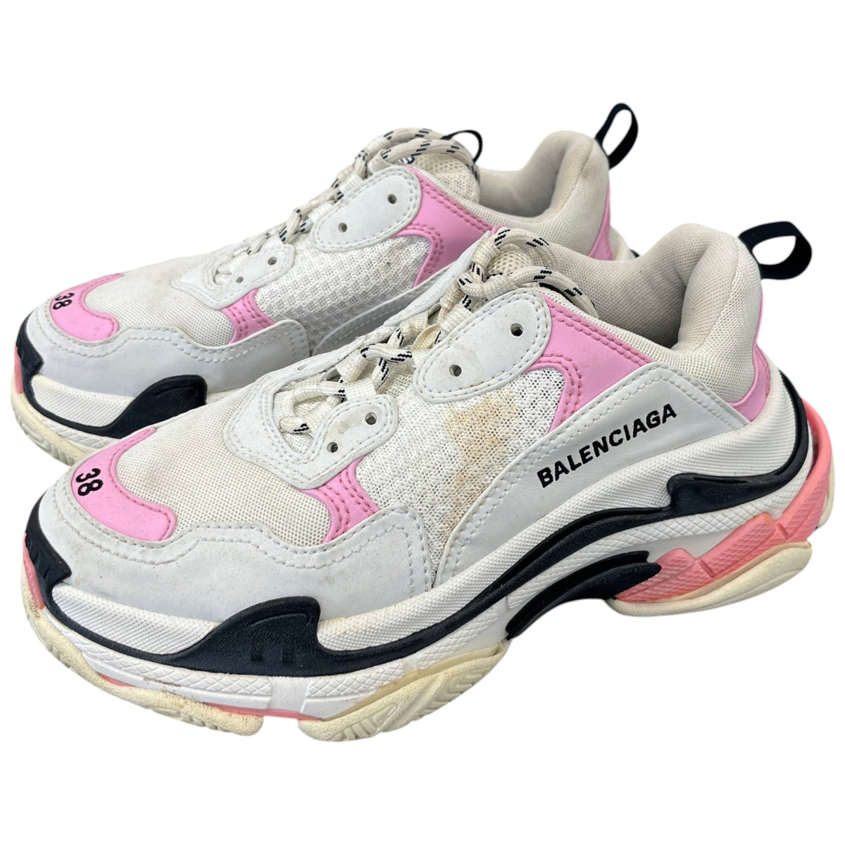 Women's Triple S Low Trainers White Size UK 5 / EU 38 - Photo 9