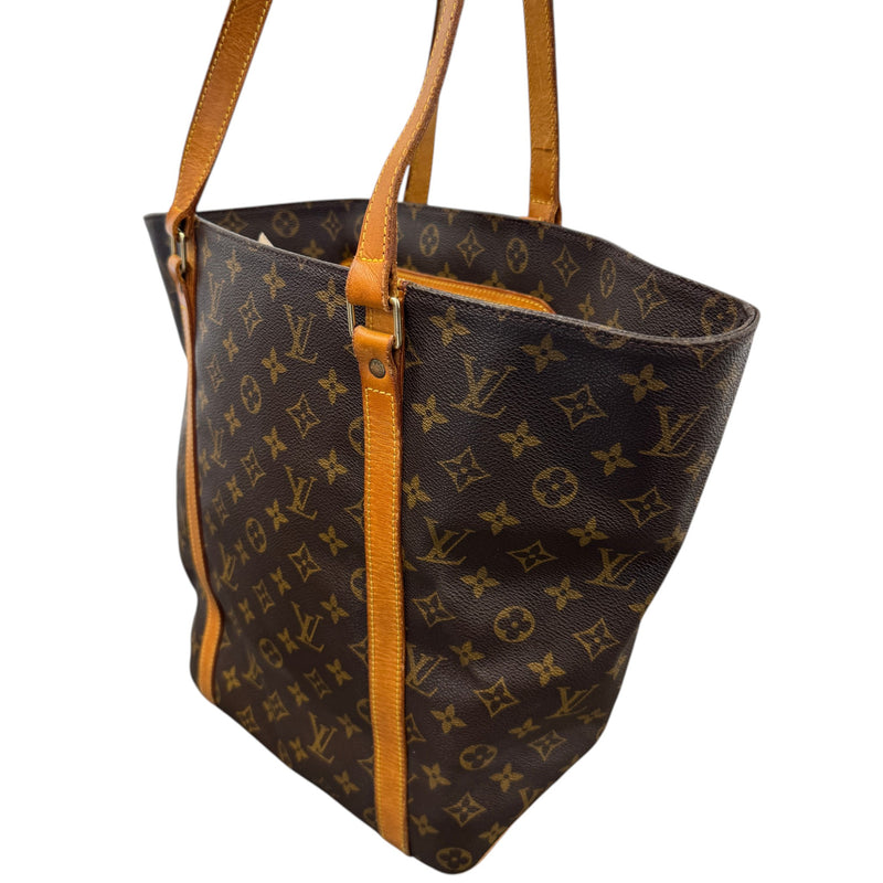 Women's Monogram Sac Shopping Bag Brown
