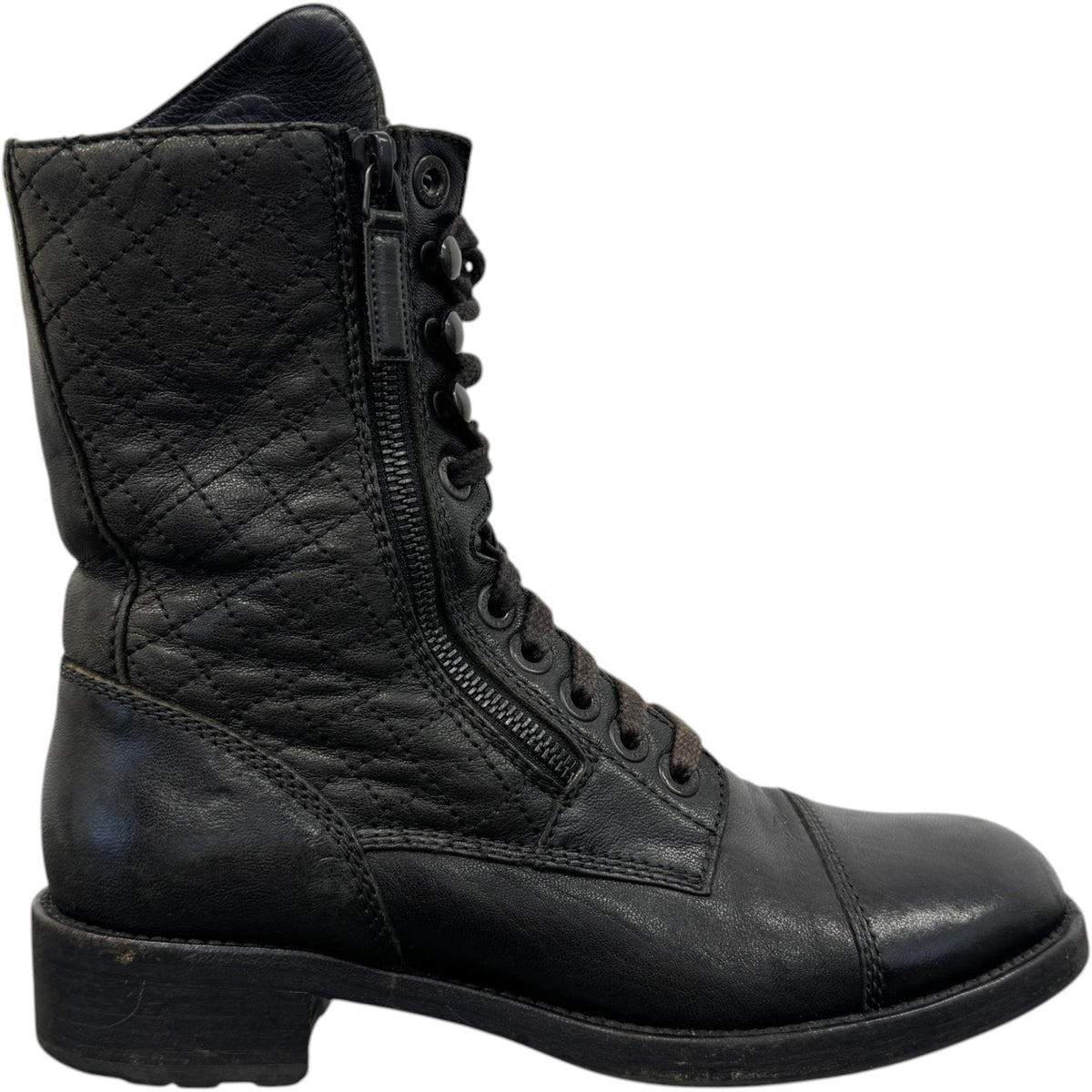 Women's CC Biker Boots Black Size UK 7 / EU 40 - Photo 1