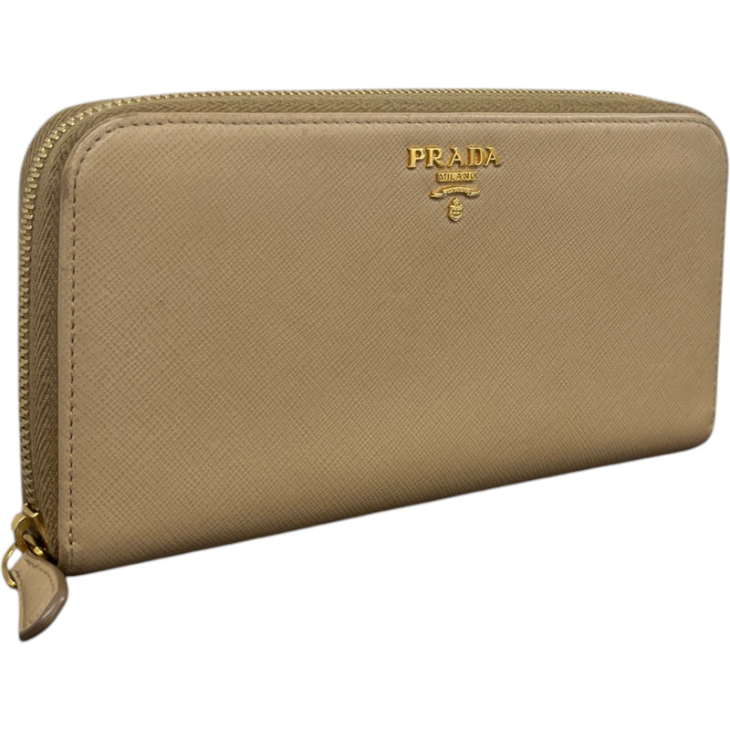 Women's Saffiano Leather Purse Nude