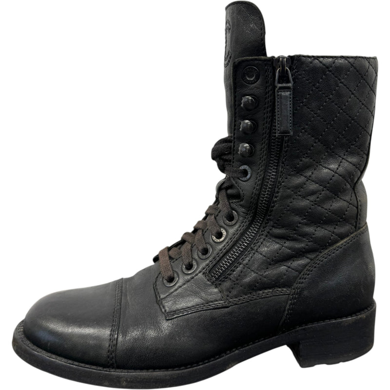 Women's CC Biker Boots Black Size UK 7 / EU 40