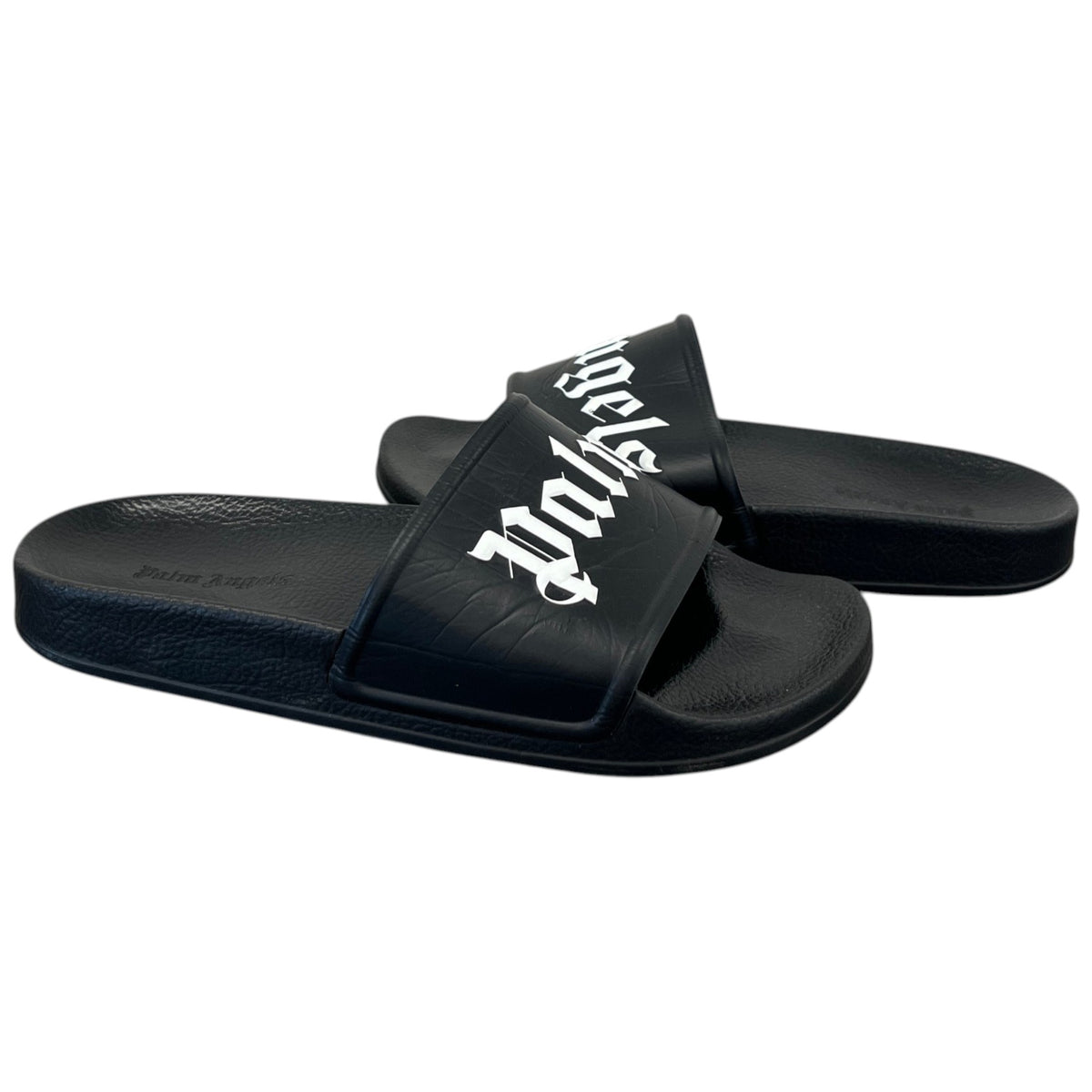 Men's Logo Print Slides Black Size UK 6 / EU 40 - Photo 3