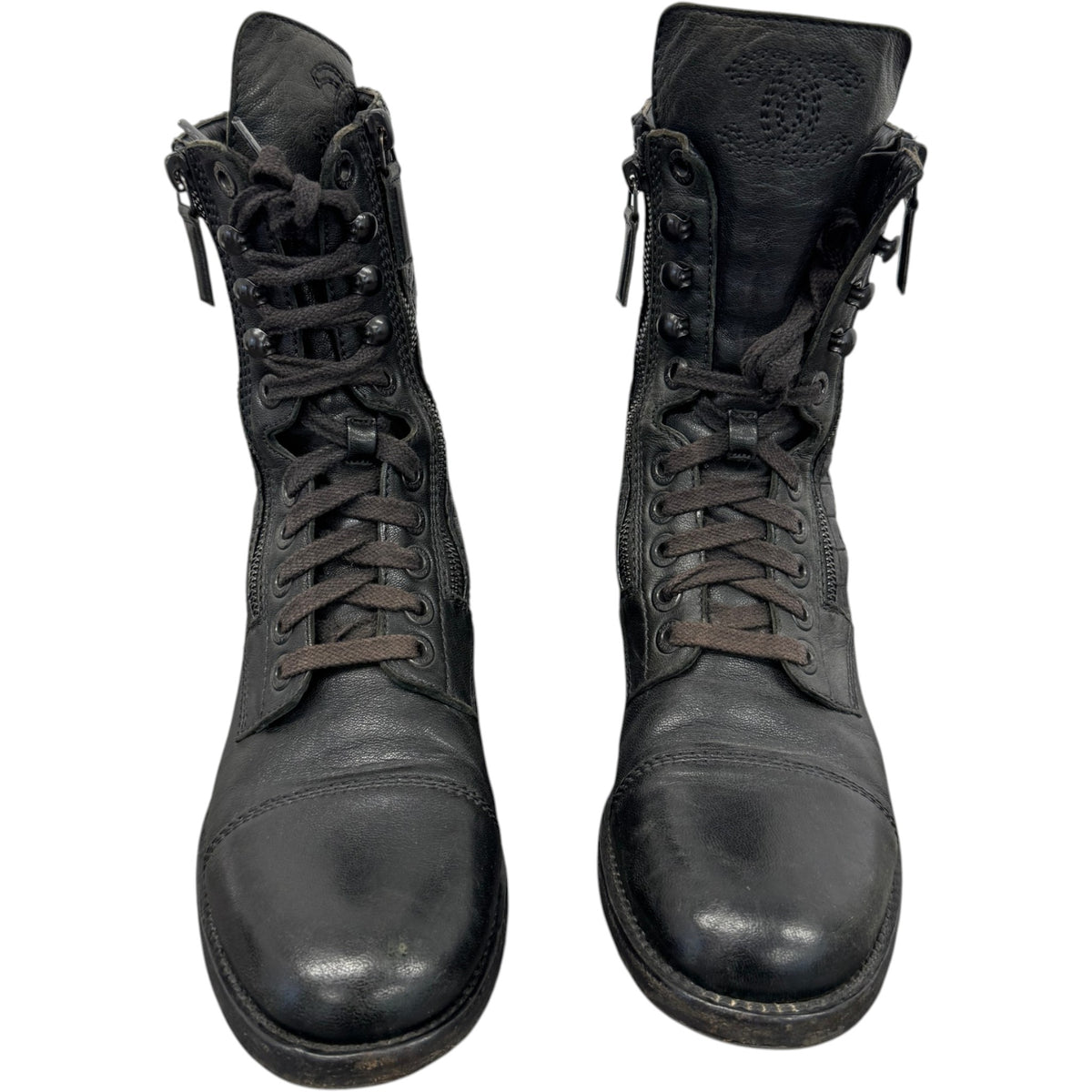 Women's CC Biker Boots Black Size UK 7 / EU 40 - Photo 6