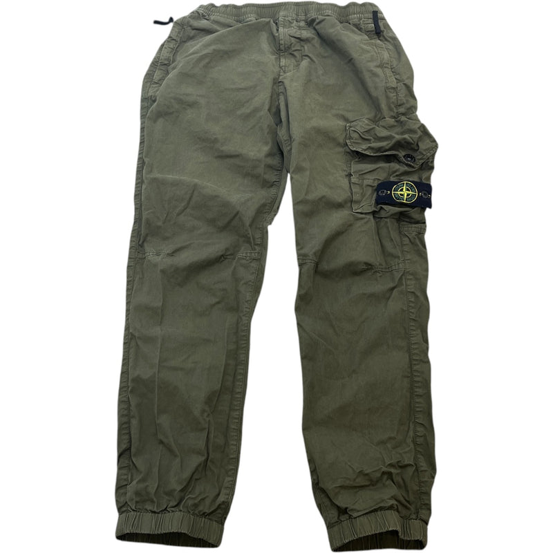 Men's Applique Logo Cargos Khaki Size Waist 30"