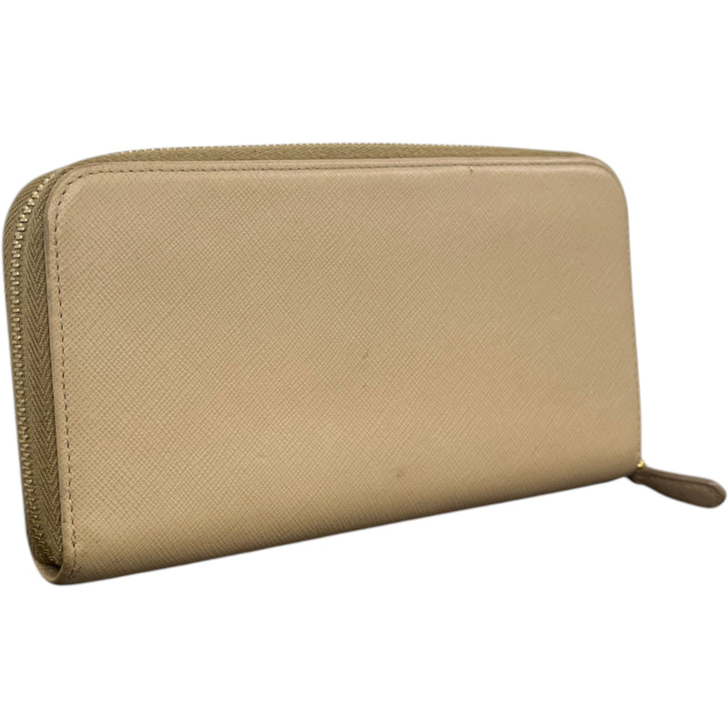 Women's Saffiano Leather Purse Nude