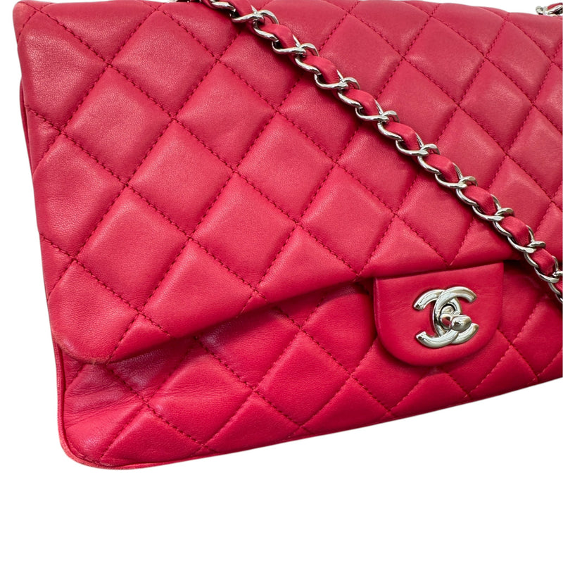 Women's Classic Flap Handbag Red