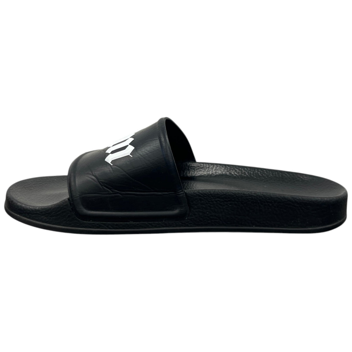 Men's Logo Print Slides Black Size UK 6 / EU 40 - Photo 2