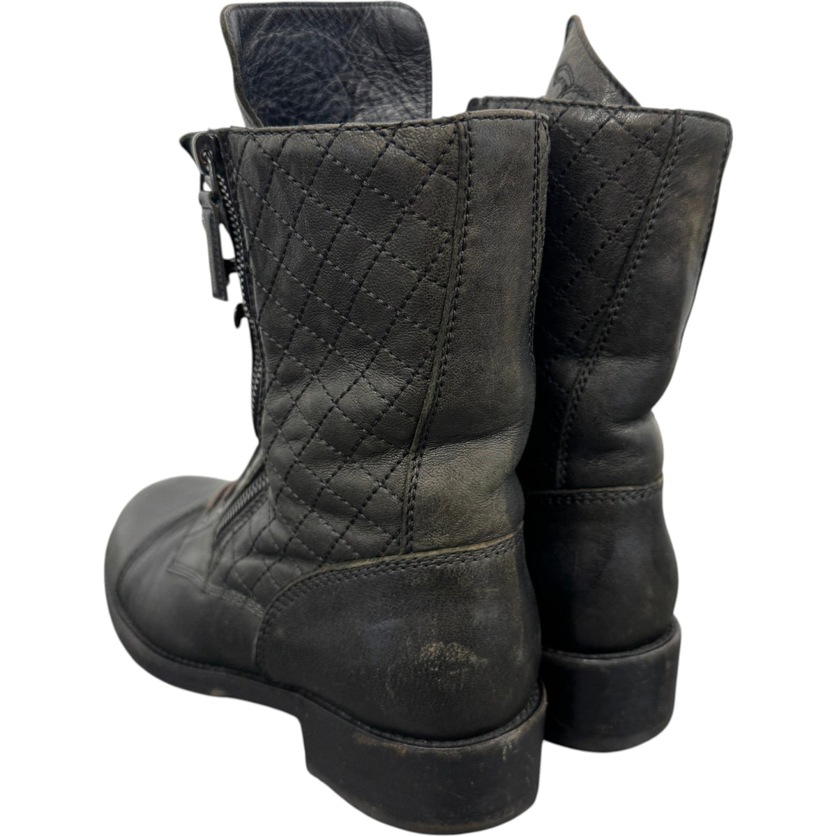 Women's CC Biker Boots Black Size UK 7 / EU 40 - Photo 9