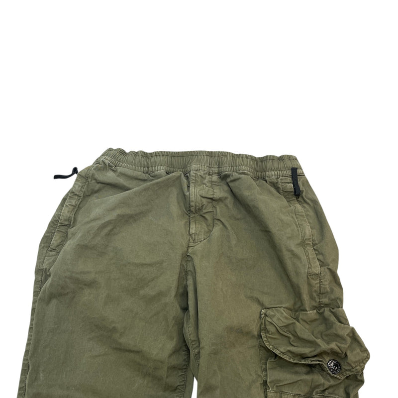 Men's Applique Logo Cargos Khaki Size Waist 30"