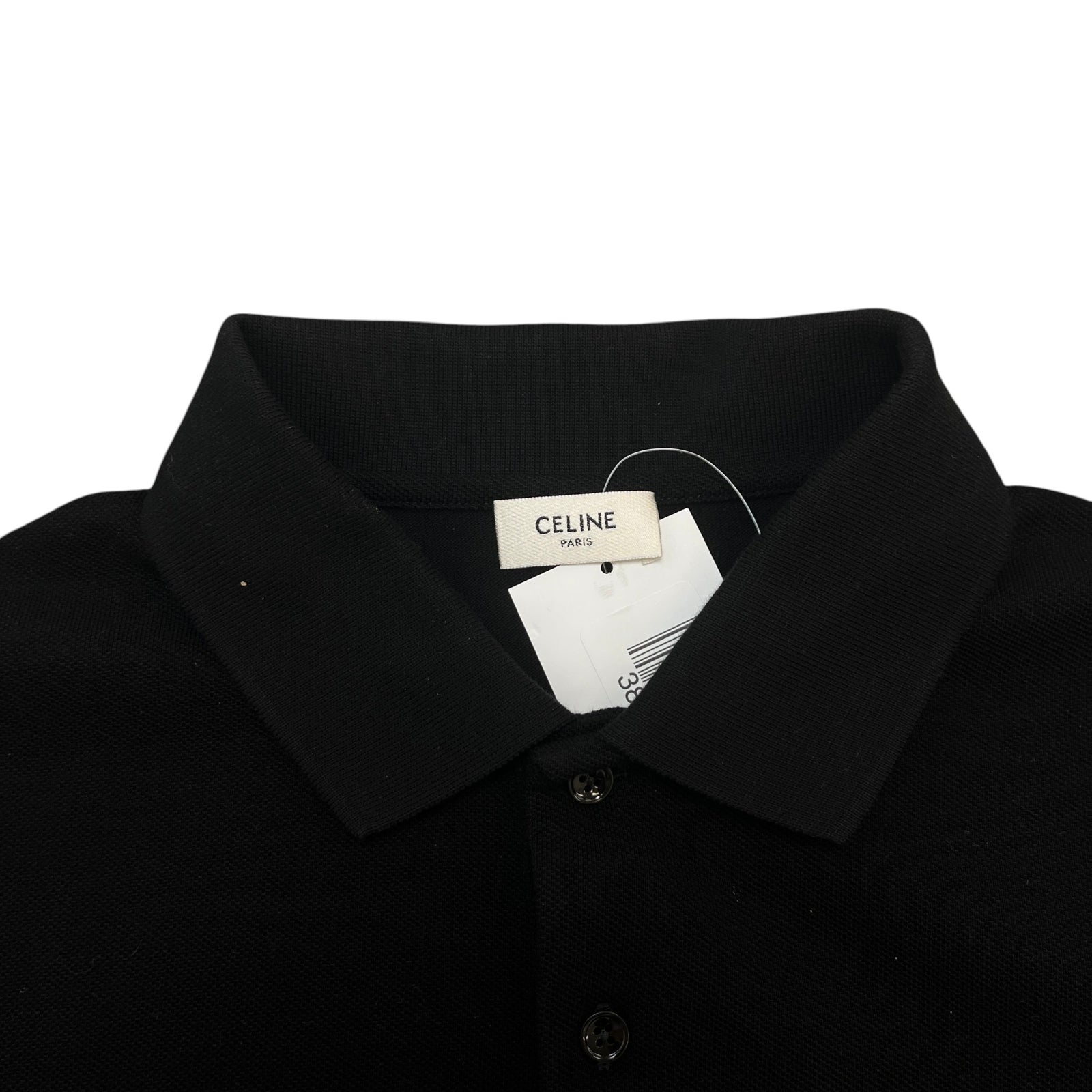 Men's Embroidered Logo Polo Shirt Black Size XS - Photo 5