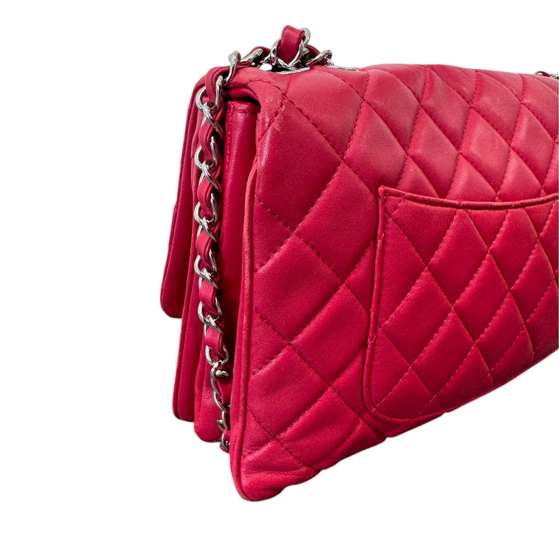 Women's Classic Flap Handbag Red