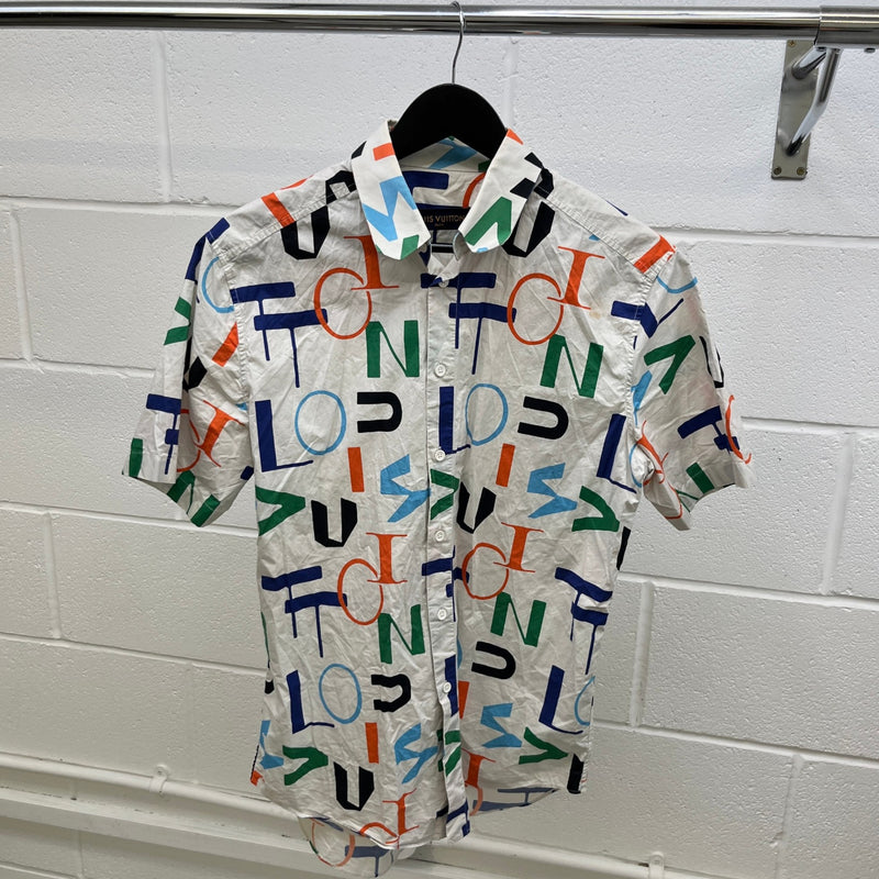 Men's Lv Electric Shirt Multi-Coloured Size S