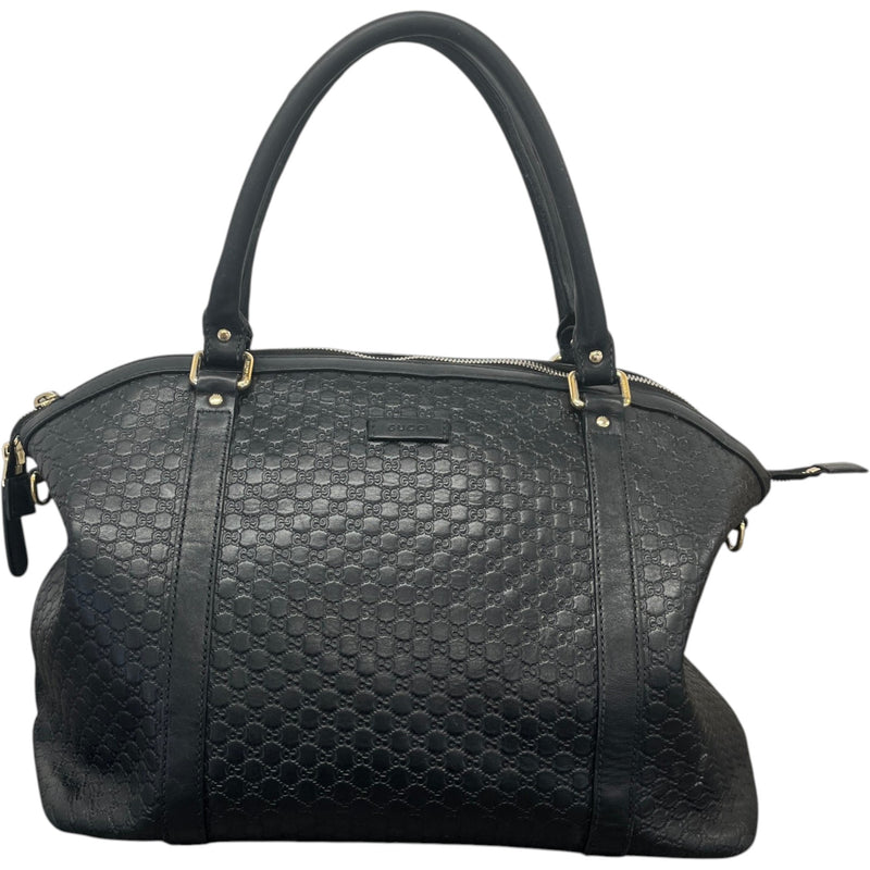 Women's Microguccissima Handbag Black