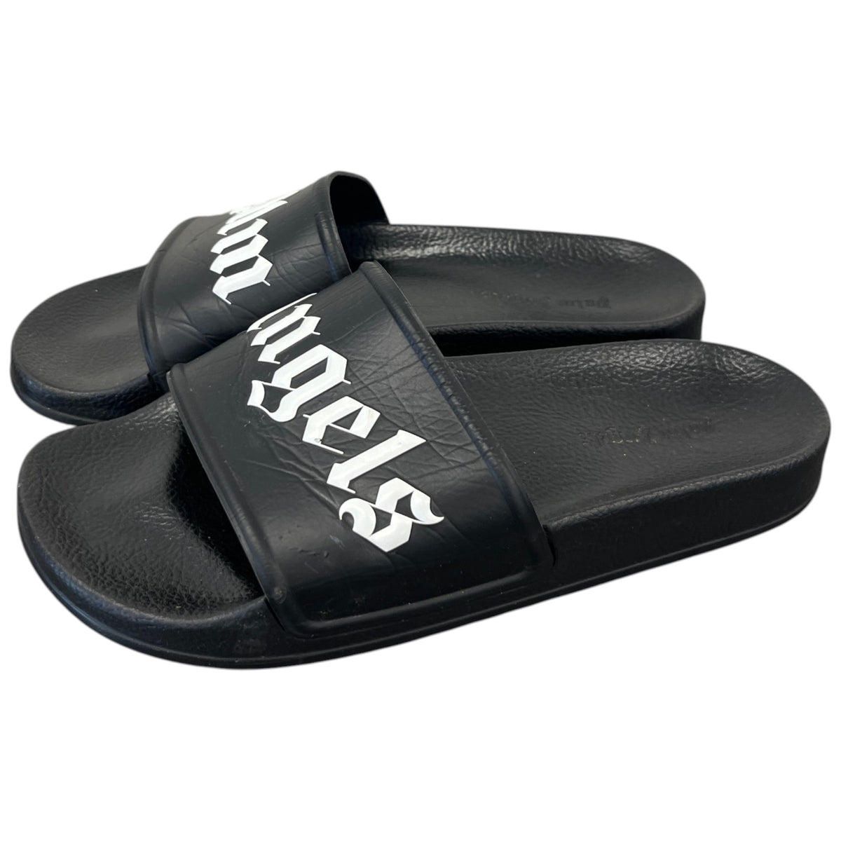 Men's Logo Print Slides Black Size UK 6 / EU 40 - Photo 9