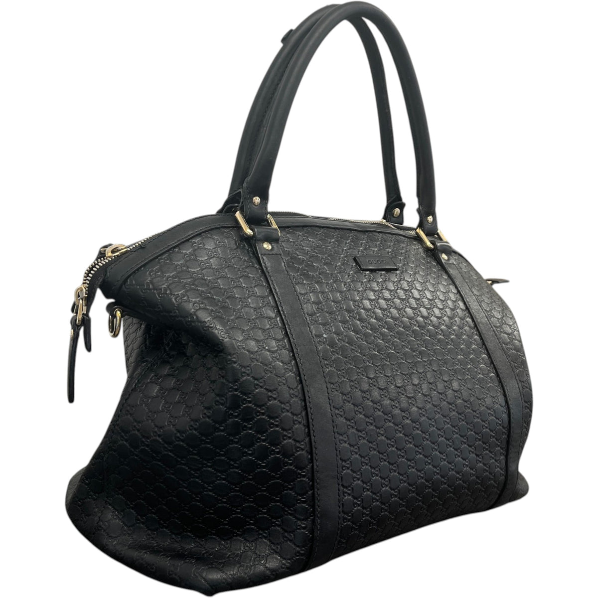 Women's Microguccissima Handbag Black - Photo 4