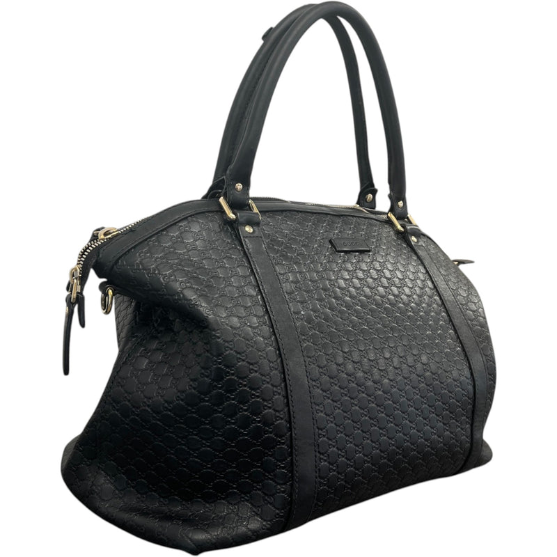 Women's Microguccissima Handbag Black