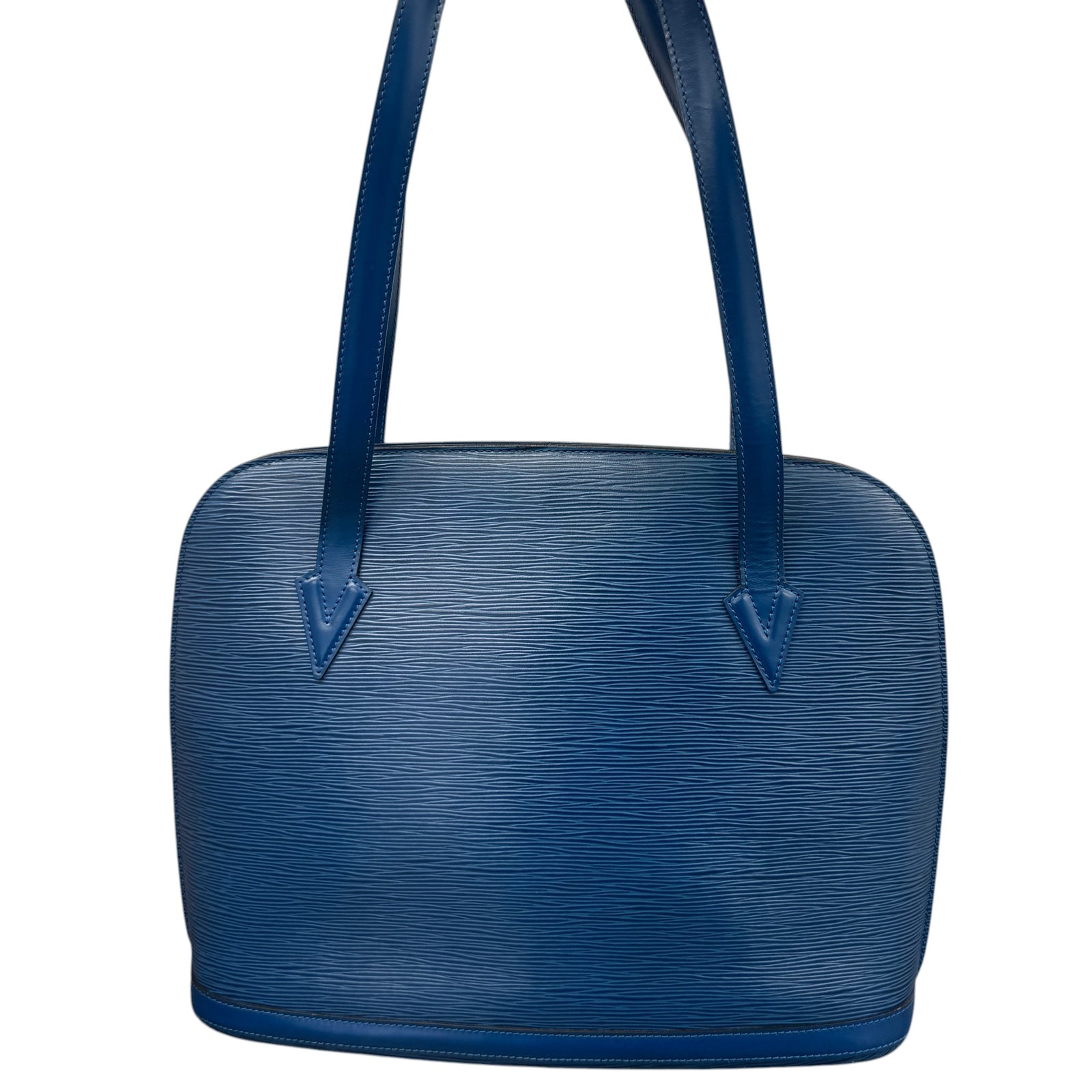 Women's Epi Leather Lussac Bag Blue - Photo 3