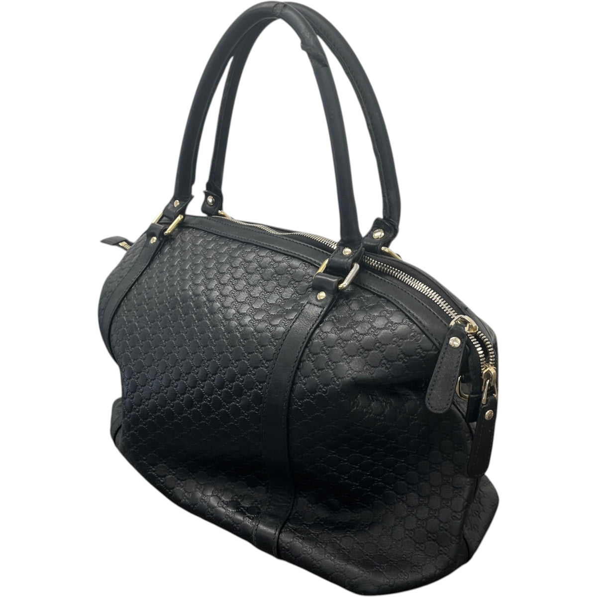 Women's Microguccissima Handbag Black - Photo 7