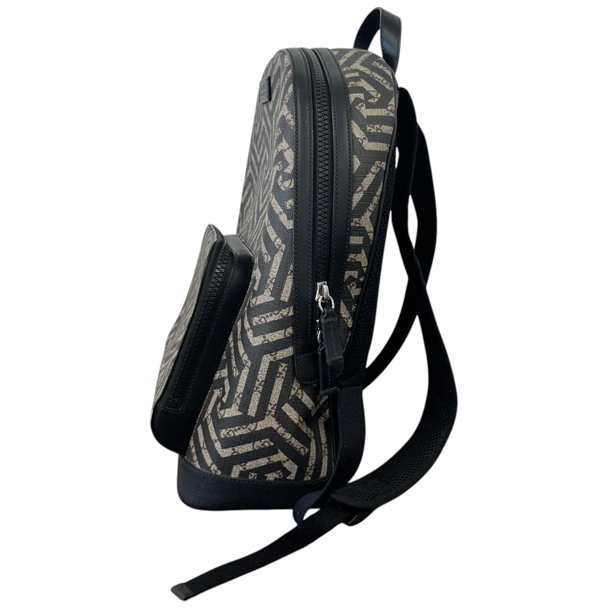 Men's GG Supreme Caleido Backpack Black - Photo 7