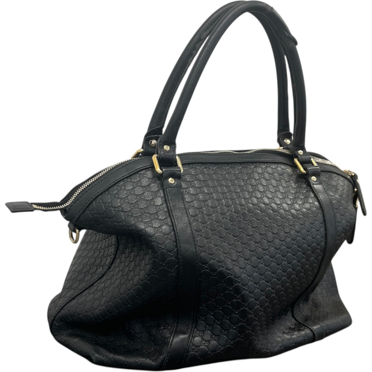 Women's Microguccissima Handbag Black - Photo 8