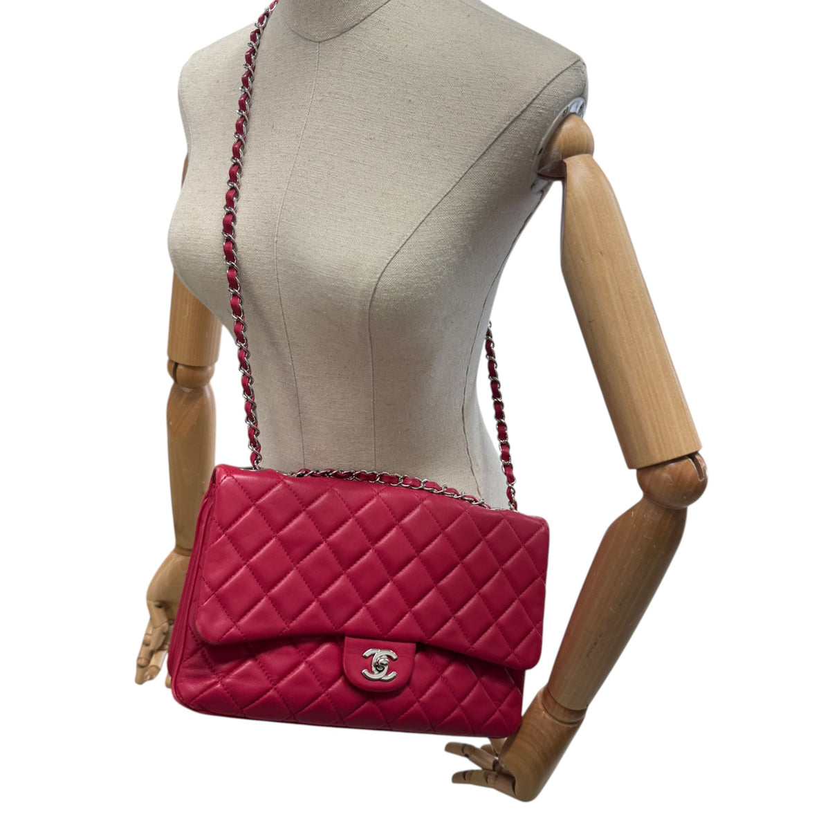 Women's Classic Flap Handbag Red - Photo 2