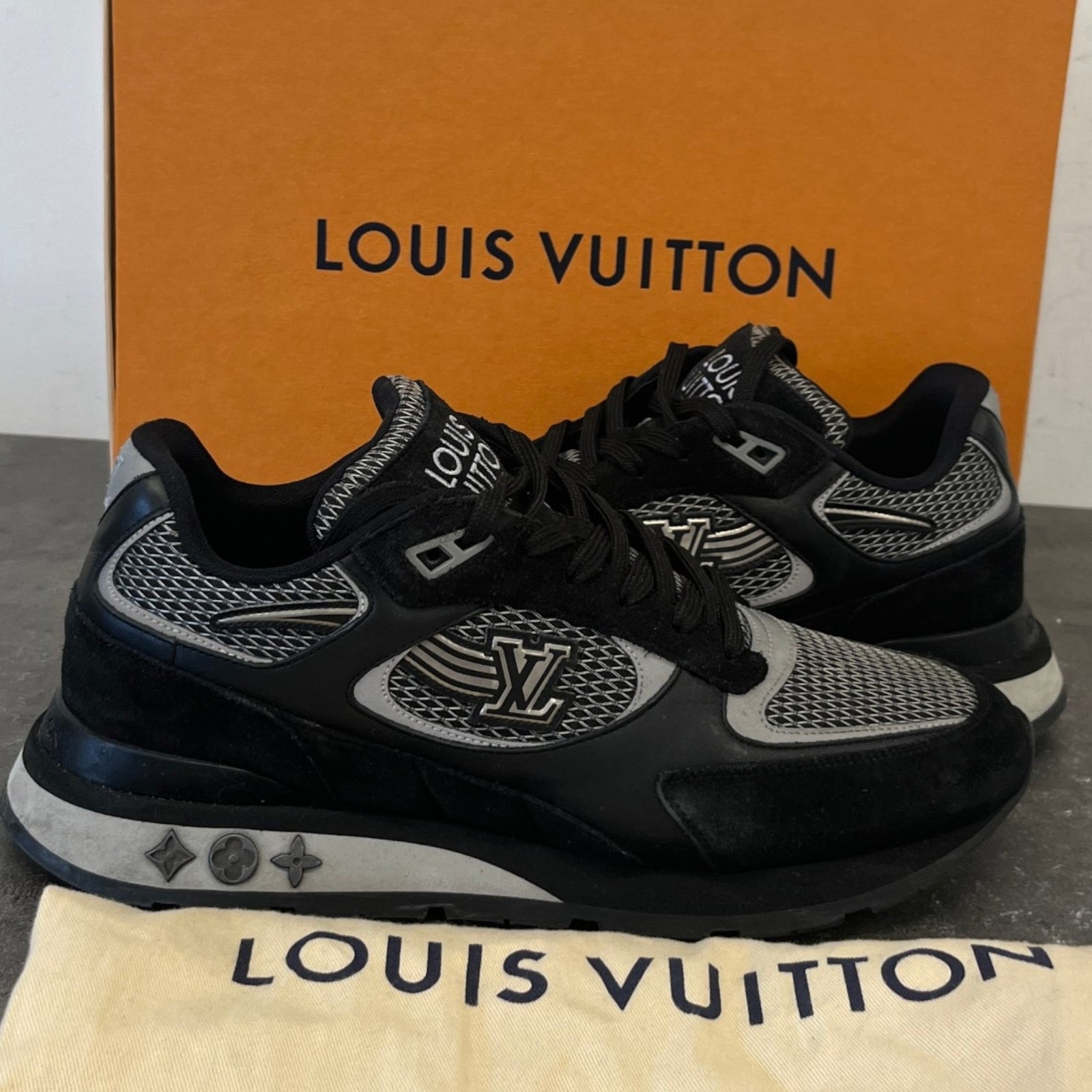 Men's Run Away Low Trainers Black Size UK 7 / EU 41 - Photo 12