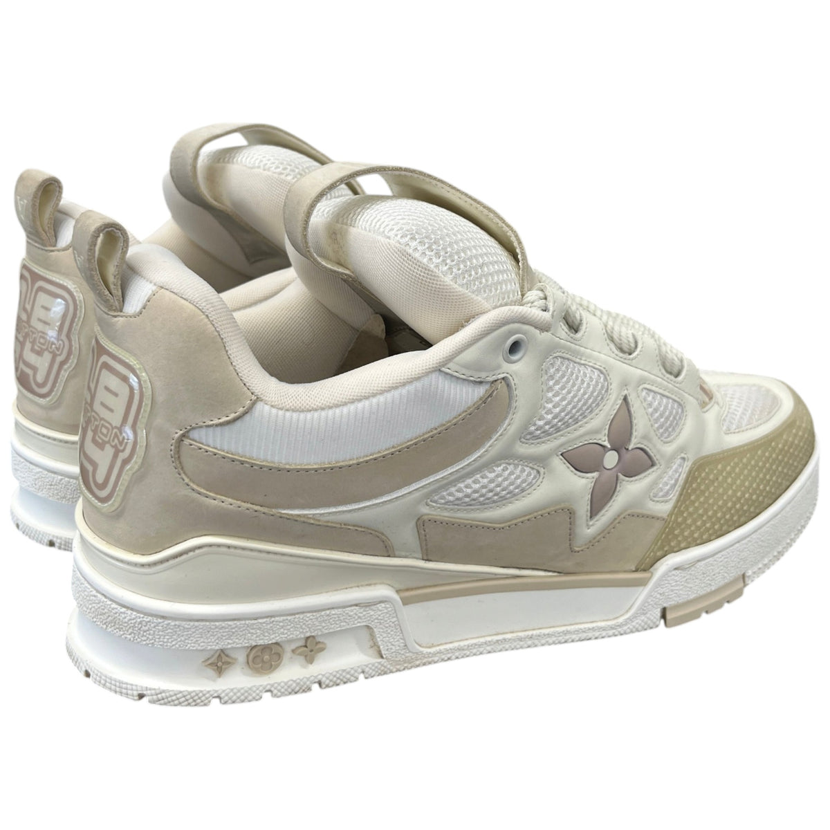 Men's LV Skate Low Trainers Cream Size UK 9 / EU 43 - Photo 8