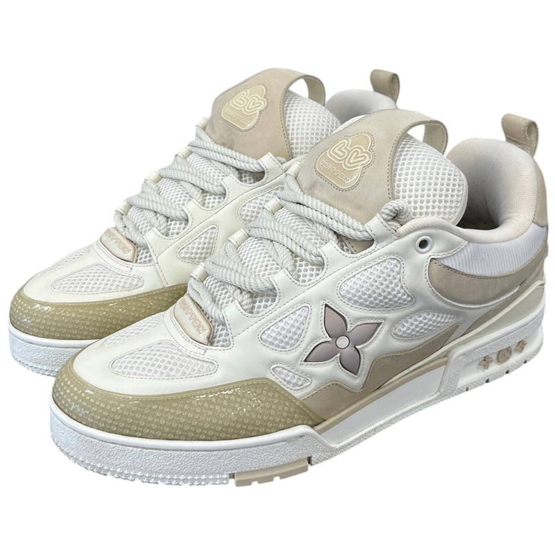Men's LV Skate Low Trainers Cream Size UK 9 / EU 43