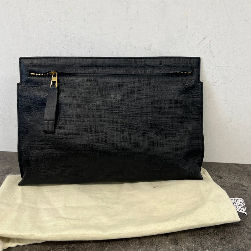 Women's T Pouch Clutch Black