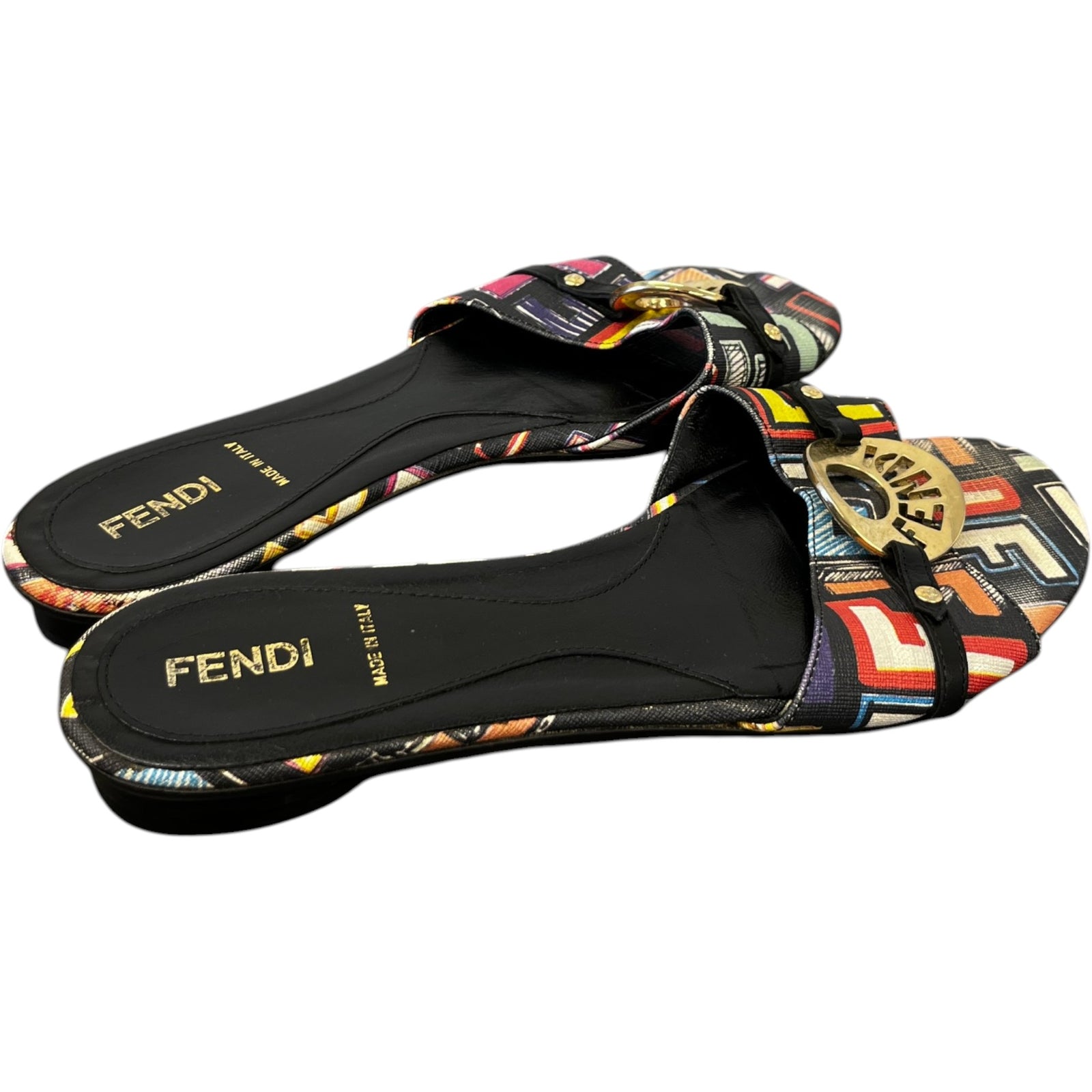 Women's Zucca Spalmati Slides Multi-Coloured Size EU 36 / UK 3 - Photo 8