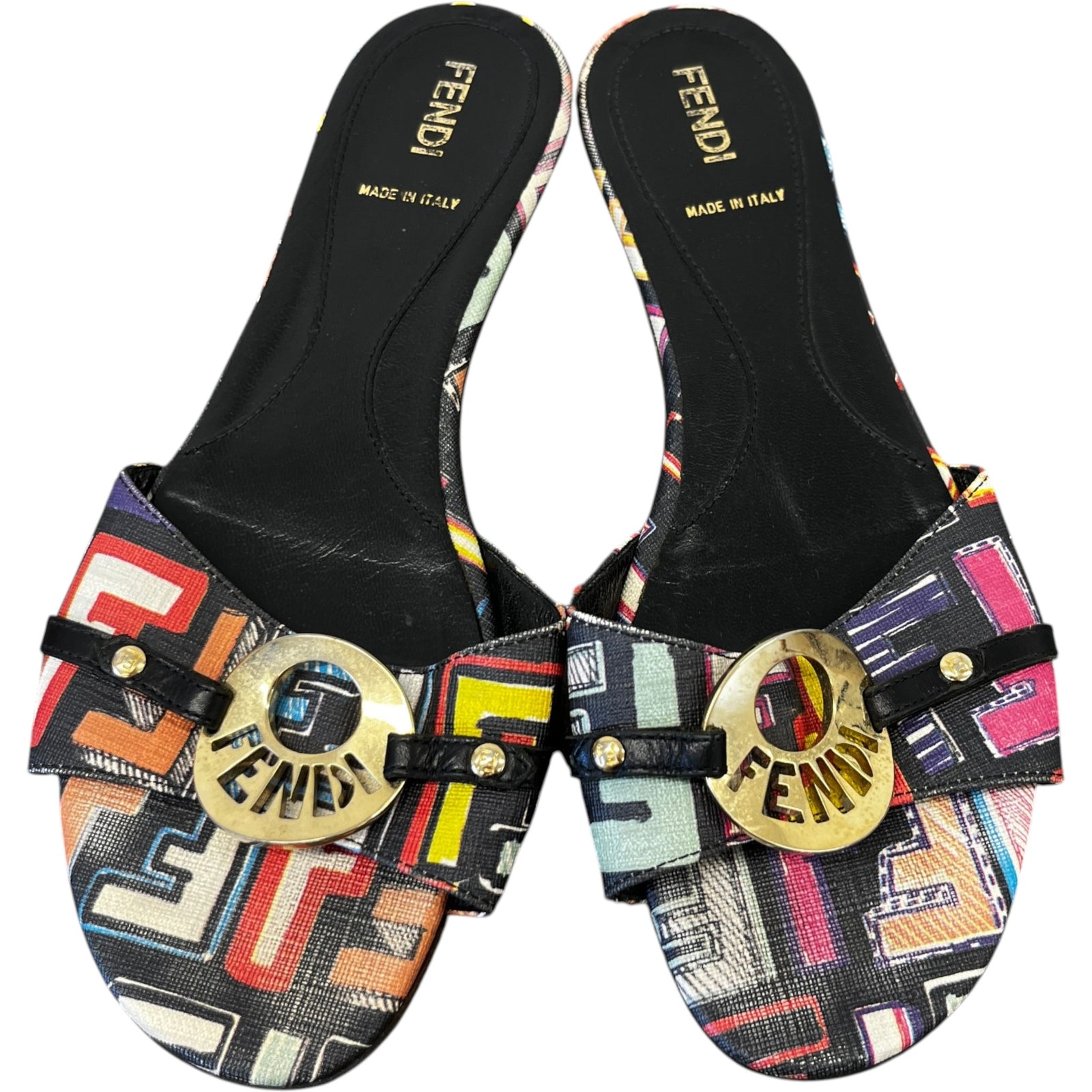 Women's Zucca Spalmati Slides Multi-Coloured Size EU 36 / UK 3 - Photo 6