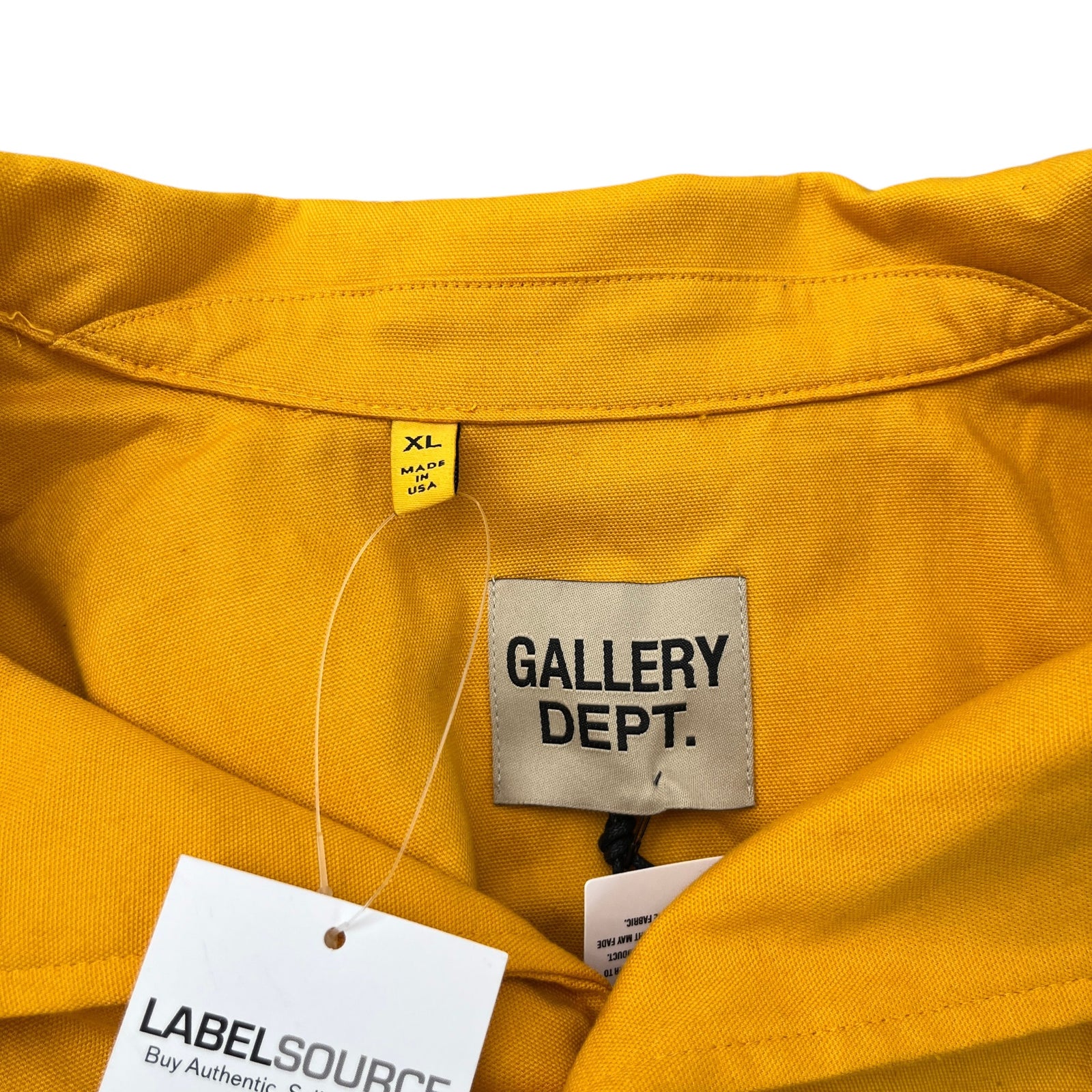 Men's Atelier Parker Short Sleeve Shirt Yellow Size XL - Photo 8