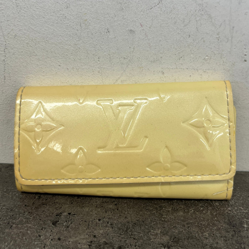 Women's Monogram Vernis Key Holder Purse Yellow