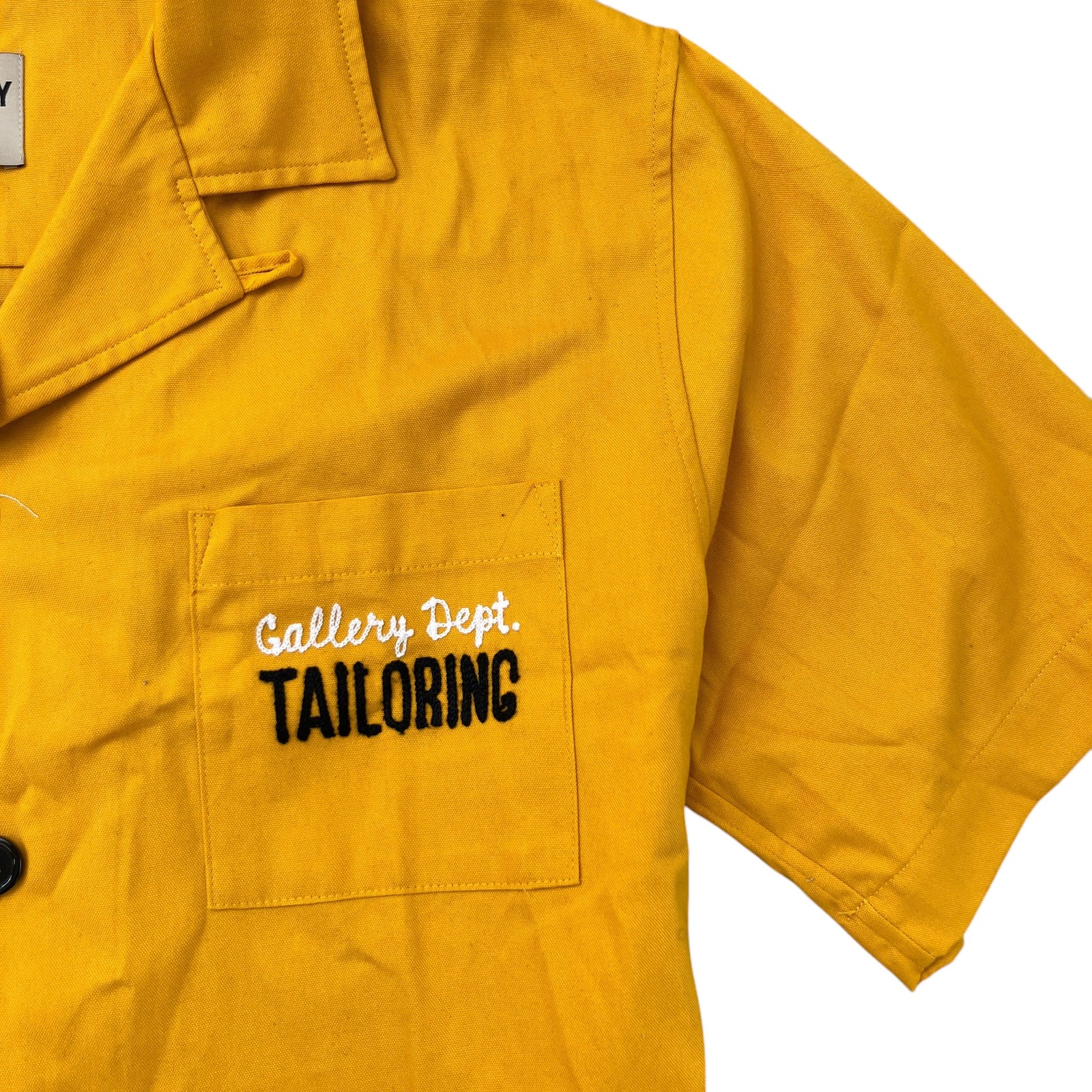 Men's Atelier Parker Short Sleeve Shirt Yellow Size XL - Photo 5