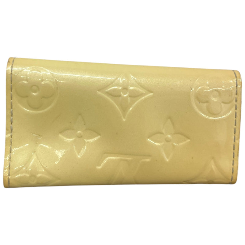 Women's Monogram Vernis Key Holder Purse Yellow