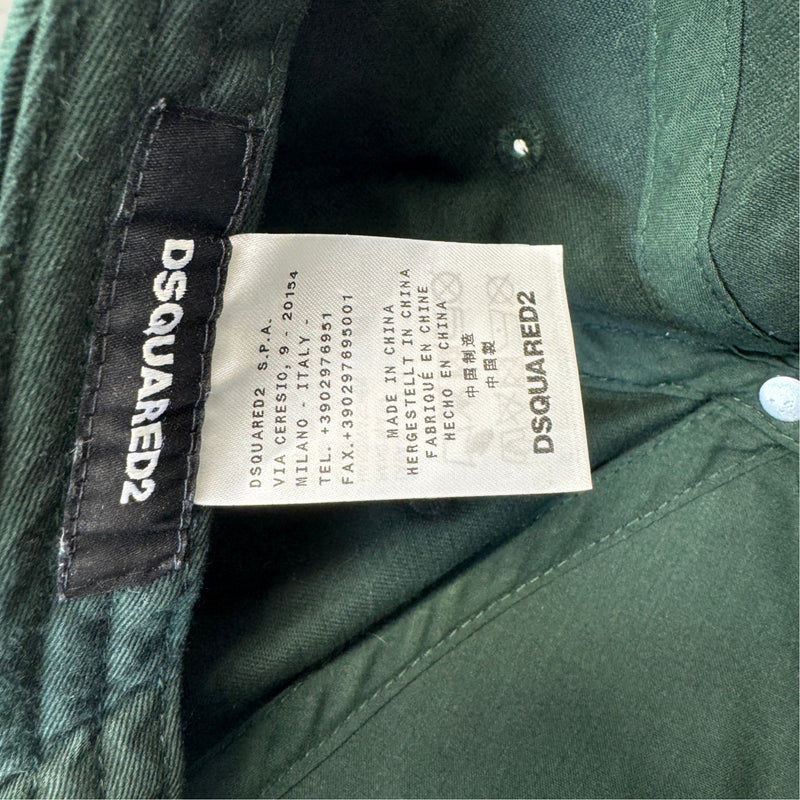 Men's Embroidered Logo Cap Green