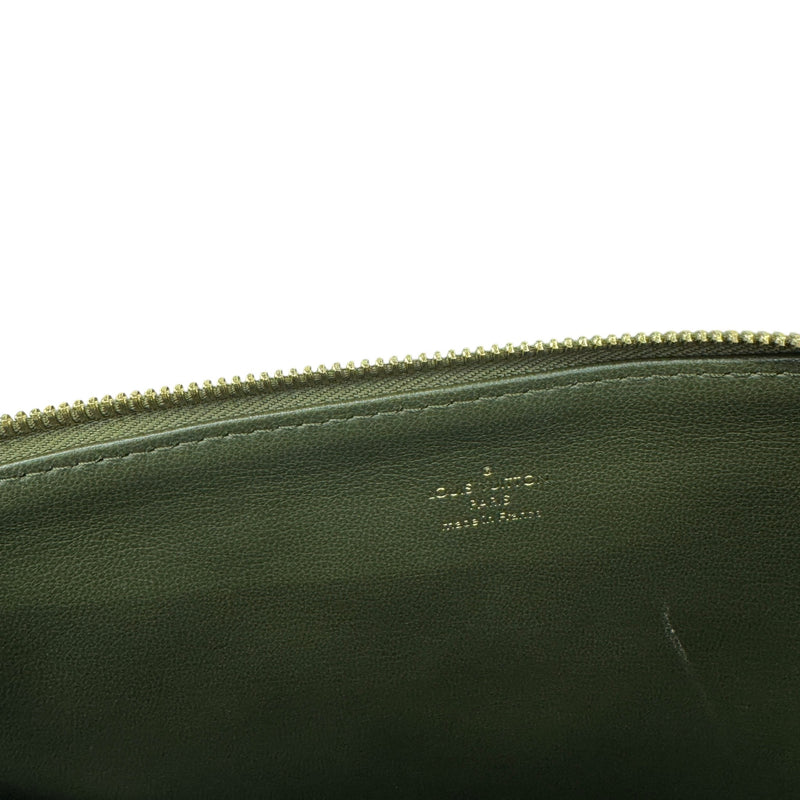 Women's Embossed Monogram Coussin MM Crossbody Bag Khaki