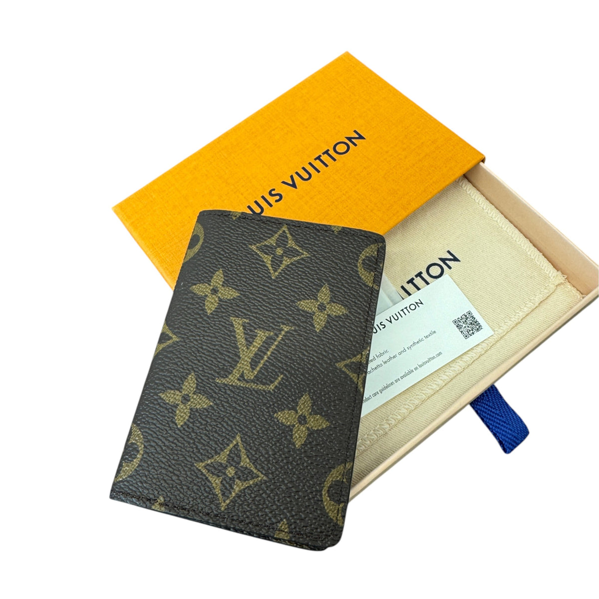 Men's Monogram Pocket Organiser Card Holder Brown - Photo 8
